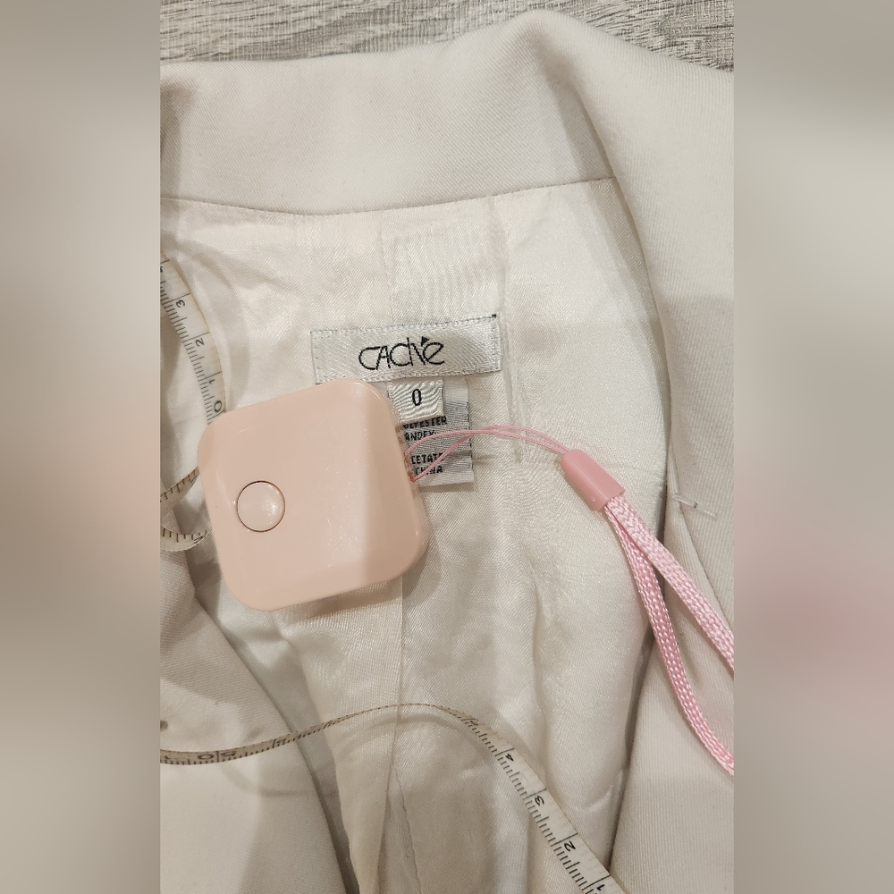 Cache White Studded Moto Jacket - image 5